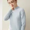 Estilo elegante y sofisticado, cuello semi-alto, suéter 100% cachemir para mujer, con tejido de siete agujas, engrosado para mayor calidez, con una textura suave y cómoda, perfecto como capa base