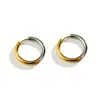 Aretes Cuadrados Acero Inoxidable Unisex Chapado en Oro Geométricos Estrella de Cinco Puntas Ear Clips y Pasadores Venta al por Mayor Suministro Transfronterizo con Certificación