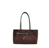 Bolso de hombro tipo tote Melard estilo vintage esmerilado para mujer, principios de otoño, gran capacidad, ligero, lujoso, de nicho y de alta gama.