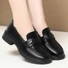 Una generación de zapatos de la suerte para mujer primavera y otoño suela blanda zapatos de cuero para mujer cómodos para el trabajo zapatos de mujer para ir al trabajo negros zapatos de trabajo