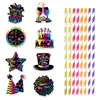 Novos toppers de palito de decoração de festa de Ano Novo transfronteiriços Decoração de atmosfera de feriado do Dia de Ano Novo toppers de palito