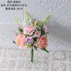 Letras de peonía "Time Alley Stranger", flores artificiales, diseño de flores falsas, ramo de boda, decoración de pared, rosa CF02017