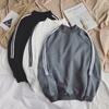 Outono e inverno 2023 Novidades Super Fire Stripe Costura Solta Pulôver Moletom Masculino Forrado de Lã Casaco Casual Casal Tendência