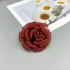 Flor de zapato estilo coreano con borde quemado 9cm Accesorio Tela DIY Flor de borde quemado Flor de borde horneado Material para accesorios de cabello Accesorios para ropa