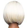 Cubierta de cabeza de peluca europea y americana cabeza ondulada peluca de fibra química femenina media longitud marrón decolorado degradado media longitud cabello corto cubierta de cabeza