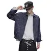Chaqueta de Cuadros Retro Japonesa para Hombre Primavera Otoño Versátil Estilo de Marca de Moda Americana Holgada Casual Cremallera Solapa Prendas de Abrigo
