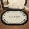 Alfombrilla Antideslizante para Pies de Inodoro de Baño Alfombra de Baño Alfombrilla Absorbente para Suelo de Baño Felpudo de Diatomeas para Puerta de Baño