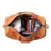 Fábrica de Origem Nova Bolsa de Viagem Portátil Masculina de Couro Genuíno Grande Capacidade Bolsa de Ombro Transversal Duffel Bolsa Masculina com Compartimento Independente para Sapatos