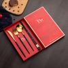 Pequeños Regalos para Actividades de Apertura Juego de Cuchillo y Tenedor para Bistec de Acero Inoxidable Vajilla Portuguesa Caja de Regalo Vajilla Occidental Regalo