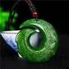 Xinjiang Mongolia Exterior Material Sangre de Pollo Jade Reencarnación Colgante Alta Imitación Jade Hetian Jaspe Jade Colgante Suministro en Vivo Venta al por Mayor