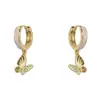 Aretes de Mariposa de Circonita Frescos y Elegantes Dulces Versátiles para Mujer, Diseño Simple y Único Pendientes Pequeños al por Mayor