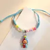 Pulseira com Personagem Estrela Nova Pulseira Trançada de Boneco de Desenho Animado Pulseira de Contas Fofa Ajustável Joias para Casal e Melhor Amigo Atacado