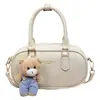 Bolso Boston de axila de nicho estilo coreano, nuevo modelo primavera 2026, bolso de mano simple, bolso de boliche, bolso cruzado