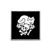 Estilo Gótico Oscuro Europeo Insignia Redonda de Aleación Calavera Gato Negro Halloween Dibujos Animados Estilos Mixtos Accesorios de Broche
