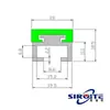 Perfis de Alumínio Pequenos para Guarda-Corpo C, Acessórios de 20mm-50mm de Largura, Proteções de Borda para Transportadores, Conectores, Trilhos de Alumínio