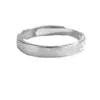 Anillo Plateado Retro Anti-Tailandés para Hombre Anillo Abierto Apilable Moderno Estilo Coreano Estilo Hip-Hop Anillo Individual Anillo de Autodisciplina para Hombre
