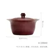 Cuenco Tapa de Piedra de Cerámica Gruesa Estilo Japonés Dinastías Tang y Song, Juego de Té Kung Fu para Uso Doméstico, Taza de Té Estilo Wabi-Sabi, Cuenco Pequeño con Tapa Estilo Antiguo