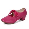 Nuevos zapatos de baile latino y de plaza, zapatos de baile de caña baja con suela blanda para mujer, zapatos de baile modernos de corte bajo, zapatos de actuación para adultos