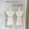 Seda y Satén Brillo Aceite Ultra Delgados Frescos de Verano Forma de U Espalda Hermosa Íntimos Multiusos para Mujeres con Senos Grandes y Sujetador Pequeño sin Costuras