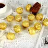 Chocolate Recheado com Nozes a Granel Jinsha Doce de Casamento Doce para Assar em Formato de Bola Dourada Produtos de Ano Novo 2 Peças 3 Peças Nozes