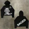 Sudadera con capucha para hombre Y2K Harajuku Hip Hop Estampado Gráfico de Dibujos Animados Pullover Moda Casual Holgada Sudaderas Hombre