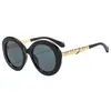Gafas de Sol Redondas Europeas y Americanas, Gafas de Sol Personalizadas Hip-Hop para Protección Solar al Aire Libre, Gafas de Sol Retro Estilo Callejero Anti-UV