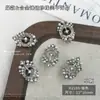 Decorações de Unhas Artísticas com Pérolas de Liga e Strass Novo Produto Transfronteiriço Estilo Barroco Laço Francês Estrela e Lua Rainha Mãe Adesivos de Strass