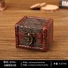 Mini Caixa de Armazenamento Vintage Estilo Chinês Caixa de Joias Embalagem de Joias Caixa de Presente Artesanato em Madeira Adereços de Cinema e Televisão