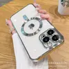 Funda Transparente Electrochapada Adecuada para Teléfono Móvil Apple 16E Magsafe Magnética Iphone17Pro Viene con Lente 15Max