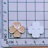 Série Estilo Pequeno Chanel Etiqueta em Formato de Coração, Ímãs de Geladeira Flor de Rosa, Fivelas de Sapato, Presilhas de Cabelo, Adesivos DIY para Capa de Celular com Cola Creme