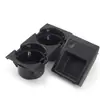 Suministro directo de fábrica para el juego de caja de almacenamiento con portavasos para el coche BMW Serie 3 E46, portavasos para bebidas, Negro