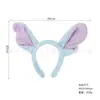 Diadema de Animal Nuevo Transfronteriza Diadema de Felpa Azul Orejas de Elfo Guantes Accesorios de Performance Infantil Adorable Adorno para la Cabeza
