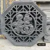 Janela Transom de Parede Siheyuan Chinês Antigo Janela de Flor de Cimento Treliça Decoração em Relevo Estilo Huizhou