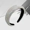 Diadema de Lujo y Estilo con Textura de Diamante Completa para Mujer, Accesorio para el Cabello Estilo Coreano