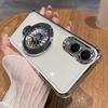 Funda para teléfono Samsung S26U/S25 Descompresión con Borde Galvanizado Anti-Caída en las Cuatro Esquinas A37 Fidget Spinner con Soporte Magnético