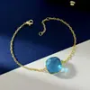 Pulsera Lipai de Cristal de Colores Estilo Geométrico Nuevo Escama Brillante Forma de Arco Piedra Artificial Cristal Cubo de Azúcar Doble Cara