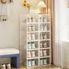 Caja de Zapatos para Debajo de la Cama de Mesa de Dormitorio Estudiante, Transparente, a Prueba de Polvo, Zapatero Simple, Ahorrador de Espacio, Caja de Almacenamiento de Zapatos para Uso en Alquiler