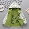 Chaqueta Infantil Nueva de Moda Primavera y Otoño, Reversible Casual con Capucha Unisex Cortavientos Abrigo para Exteriores Venta al por Mayor