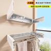 Estante Adhesivo para Secar Ropa de Balcón, Red de Secado Plegable Invisible Retráctil para el Hogar, Estante para Secar Ropa en Repisa de Ventana, Estante Mágico para Secar