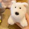 Jinnew Original Lindo Animal Mascota Familia Peluche Llavero Colgante Adorable Encanto para Bolso Muñeca Máquina de Bolas