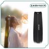 Rebanada de peluca pelo de mazorca fila de pelo estilo ropa china una pieza sin nudos rebanada de pelo largo liso rebanada de peinado antiguo extensión de cabello para mujer