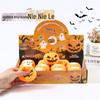 Venda quente transfronteiriça halloween engraçado abóbora pitada música flash fantasma vent bola descompressão crianças pequenos brinquedos atacado