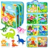 Tablero de Aprendizaje de Fieltro Transfronterizo para Niños, Tablero de Vestir DIY, Libro de Cuentos de Iluminación del Conocimiento, Tablero de Aprendizaje de Fieltro Personalizado