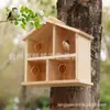 Casa de pájaros para ventana exterior, Casa de pájaros de madera mejorada transparente para exterior