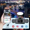Grabadora de Conducción de Alta Definición 1080P con Cuatro Registros Nuevos Transfronterizos Conexión Wifi Visión Nocturna de Alta Definición Cámara de Salpicadero Gran Angular