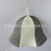 Suministro de Gorro de Ducha de Fieltro para Sauna: Gorro de Ducha de Fieltro con Patrón de Hojas Sencillo con Posibilidad de Impresión de Logo, Gorro de Ducha de Fieltro Antiescaldado para Uso en el Baño