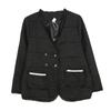 Yixuan Talla Grande Estilo Francés Orilla Cruda Tweed Trenzado Otoño Gordo mm Elegante Chaqueta Top 3307