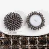 Tricô Pequeno Perfumado com Botão de Pérola Feito à Mão, Roupas de Exterior, Corta-vento, Botão com Contas, Acessórios de Pele, Fivela Decorativa