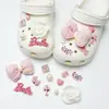 Buraco sapatos acessórios de alta qualidade ervilhas sapatos sapatos flor decorativo fivela diy acessórios jóias chinelos fivela removível sapato fivela
