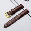 Reloj de cuero con patrón de bambú resistente al agua a prueba de sudor accesorios de correa hebilla de pasador hebilla negra hebilla dorada hebilla oro rosa 10mm-24mm
